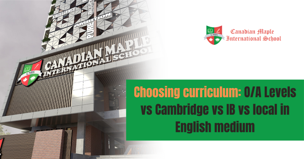 choosing curriculum in english medium schools
